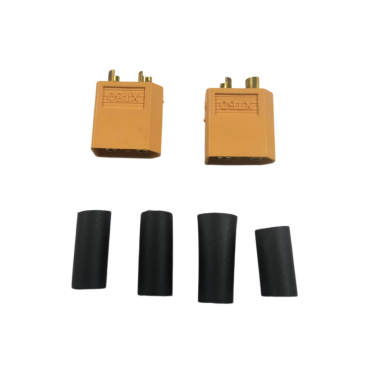 PLUG CONECTOR XT60 MACHO 2 PEÇAS COM TERMO RETRATIL XT60M